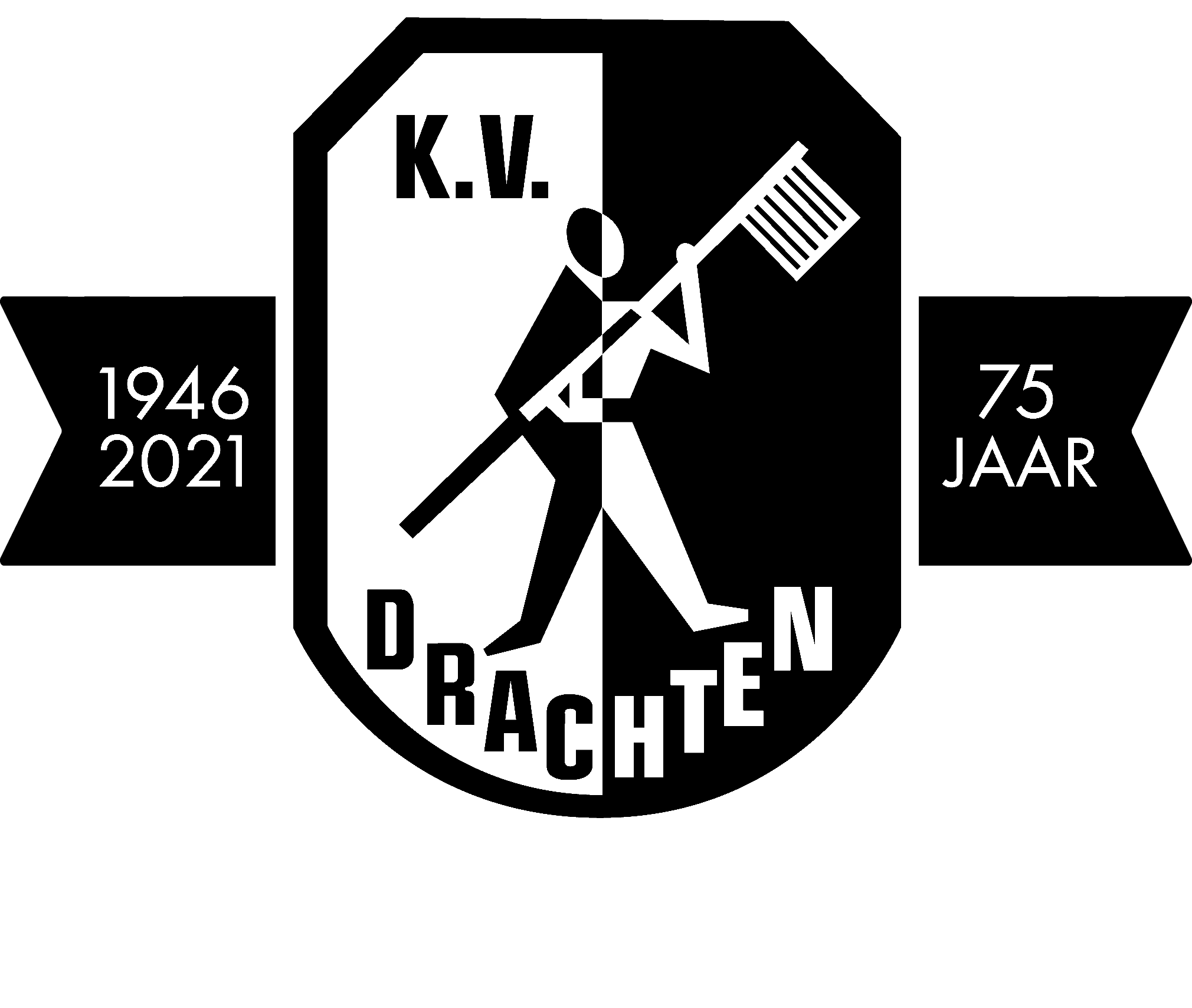 Logo KV Drachten 75 jaar