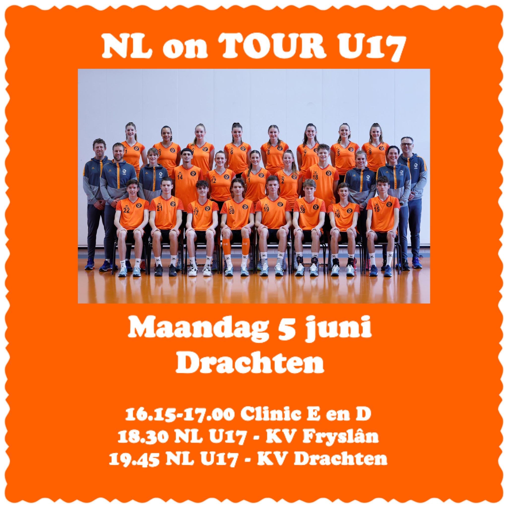 Team NL U17 in Drachten KV Drachten / Van der Wiel